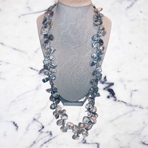 925 Sterling Silver Lucas LaMeth 30” Genuine Pearl Necklace B595